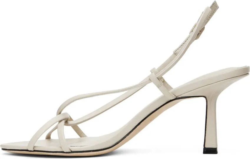 Taupe Entwined 70 Heeled Sandals by Studio Amelia