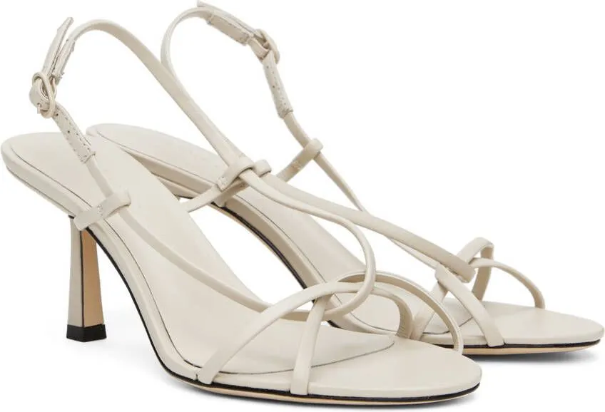 Taupe Entwined 70 Heeled Sandals by Studio Amelia