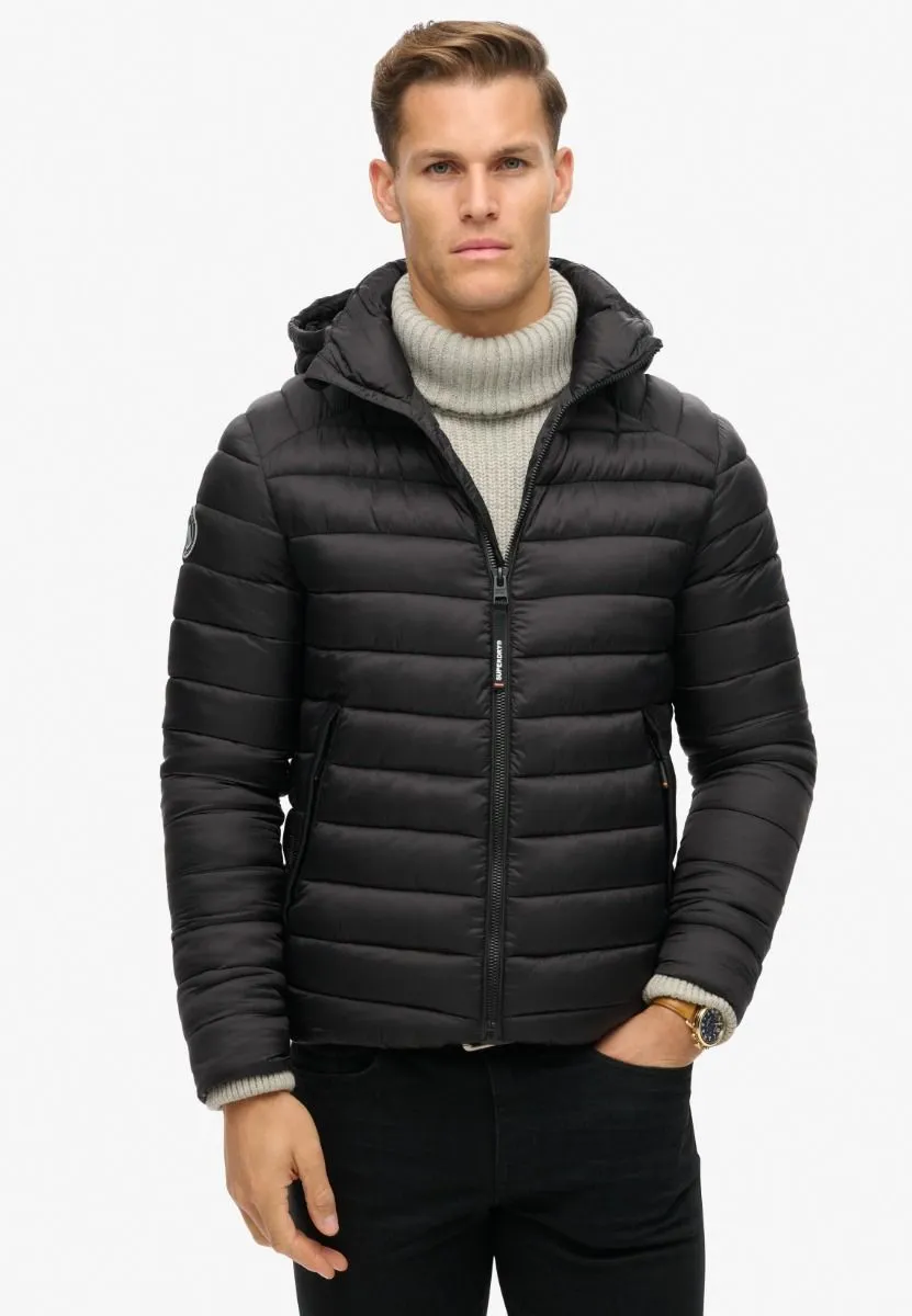 Superdry Hooded Fuji Sport Padded Black Jacket