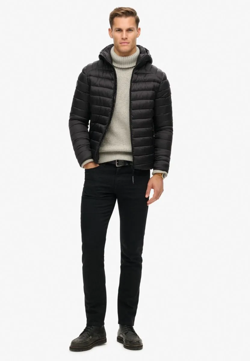 Superdry Hooded Fuji Sport Padded Black Jacket