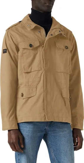 Superdry Vintage Field Canvas Jacket in Dress Beige Color