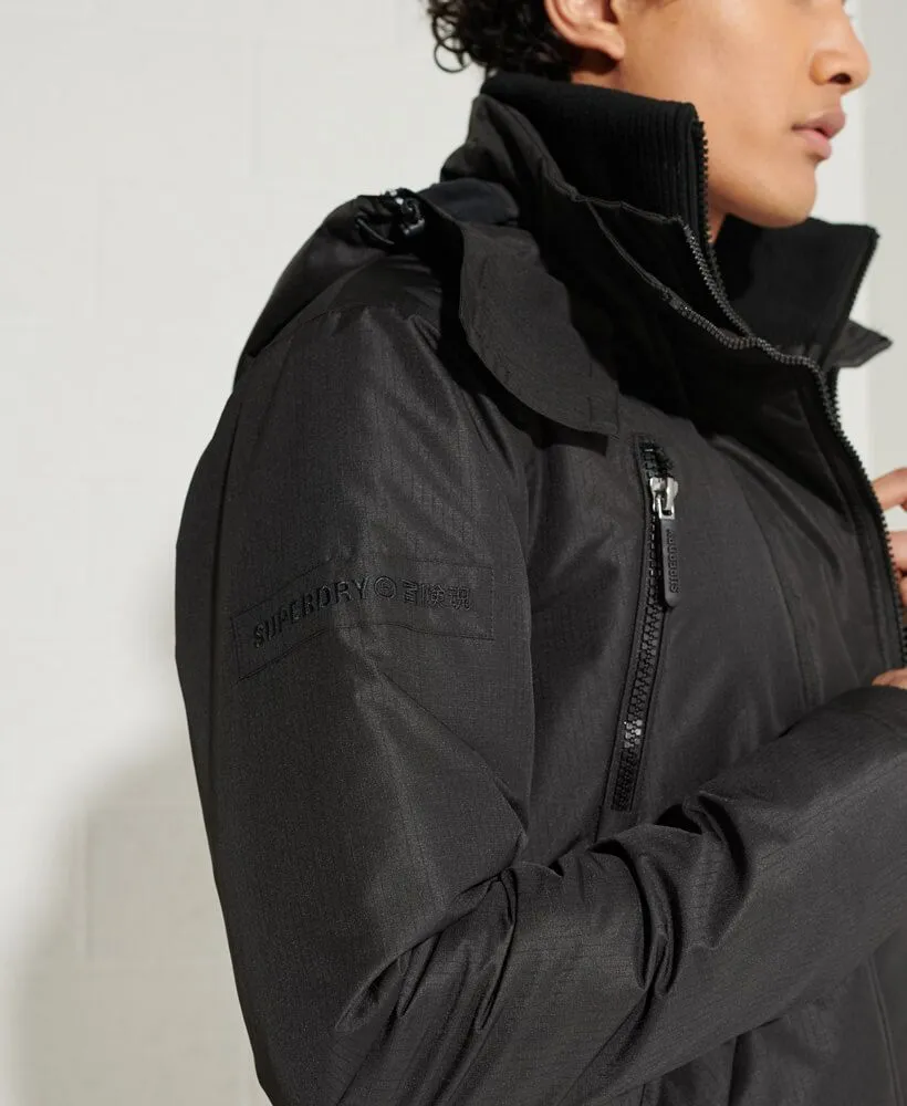 Black Wind Yachter Hooded Jacket by Superdry