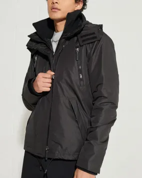 Black Wind Yachter Hooded Jacket by Superdry