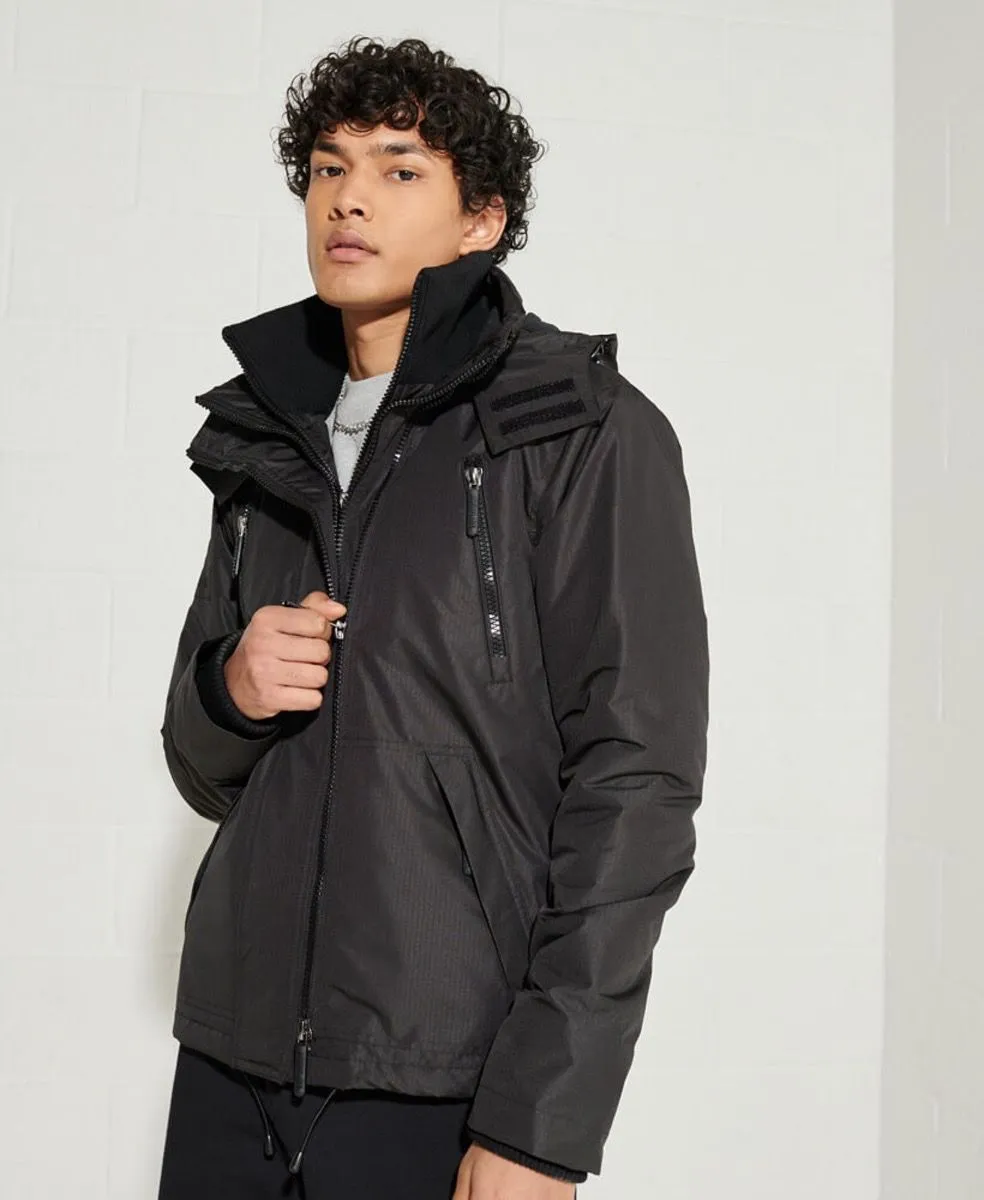 Black Wind Yachter Hooded Jacket by Superdry