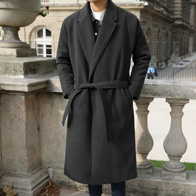 Thickened Warm Long Coat for Men