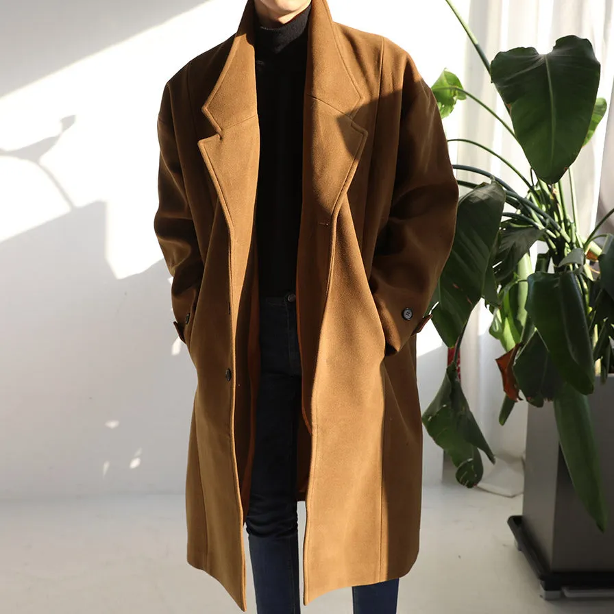 Thickened Warm Long Coat for Men