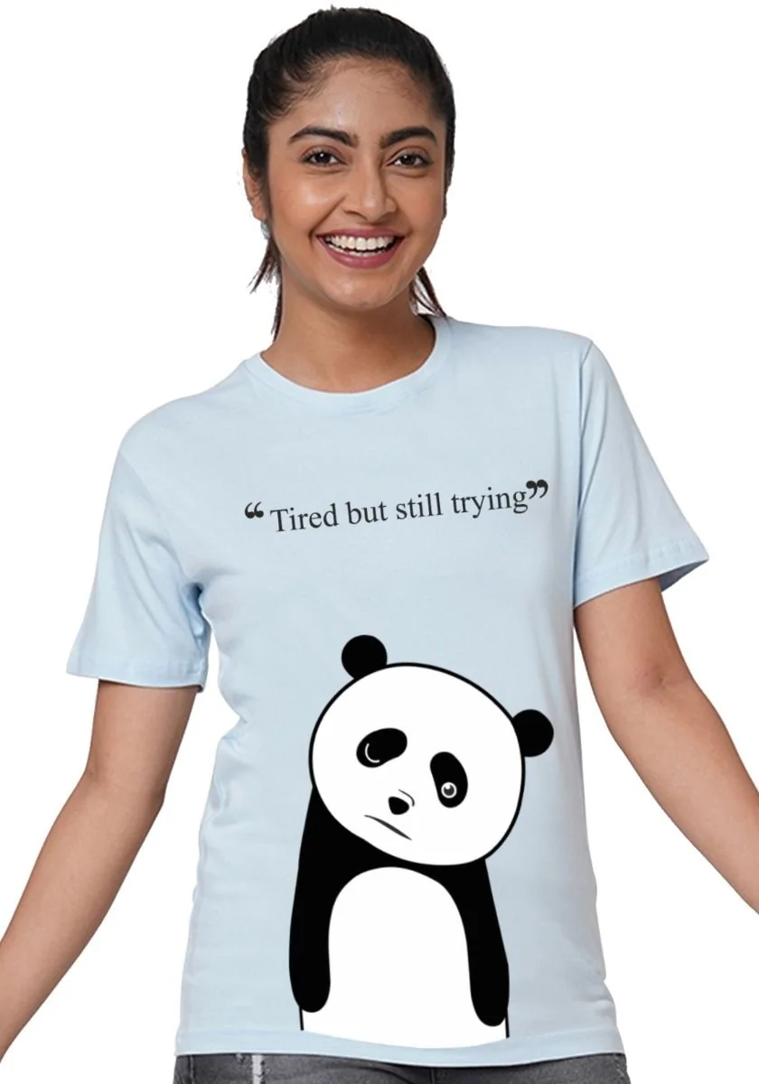 Womens Tired Trying Tshirt