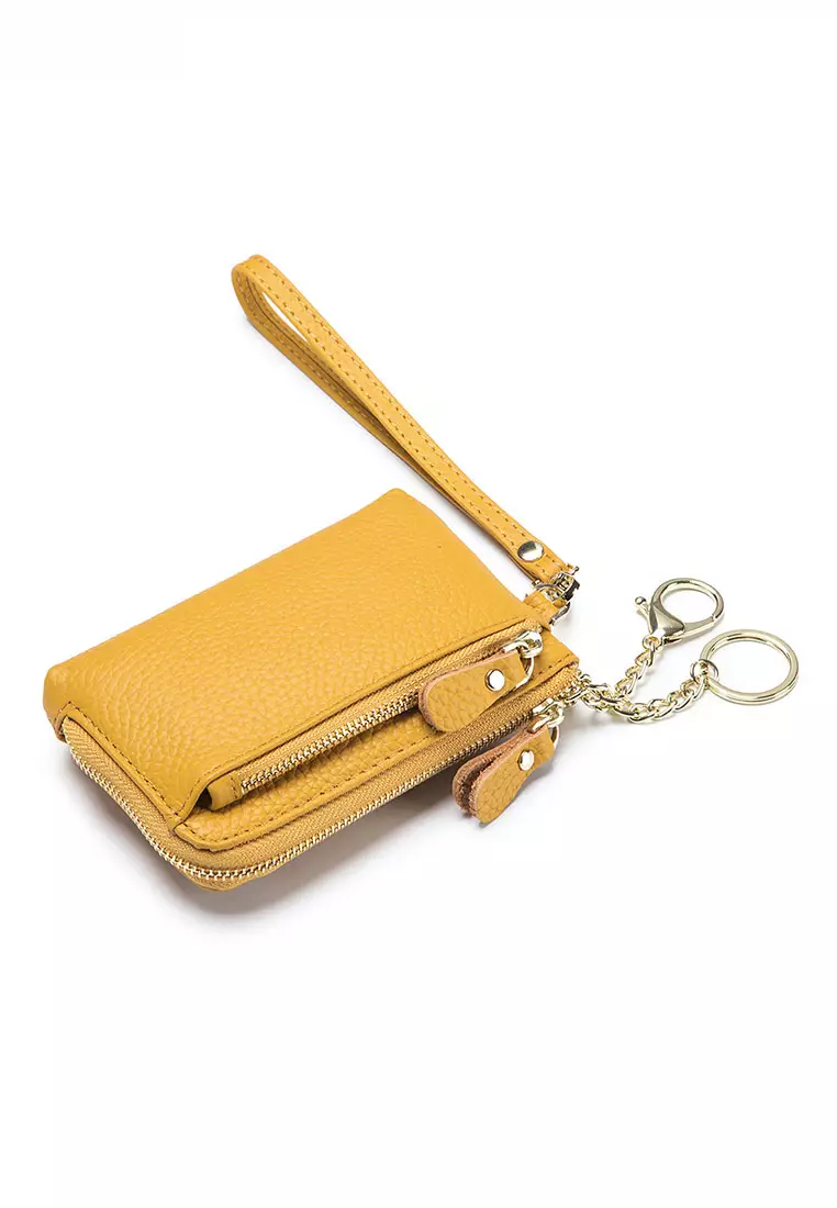 Multi Purpose Full Grain Leather Zip Pouch JW AN-C30 by Twenty Eight Shoes