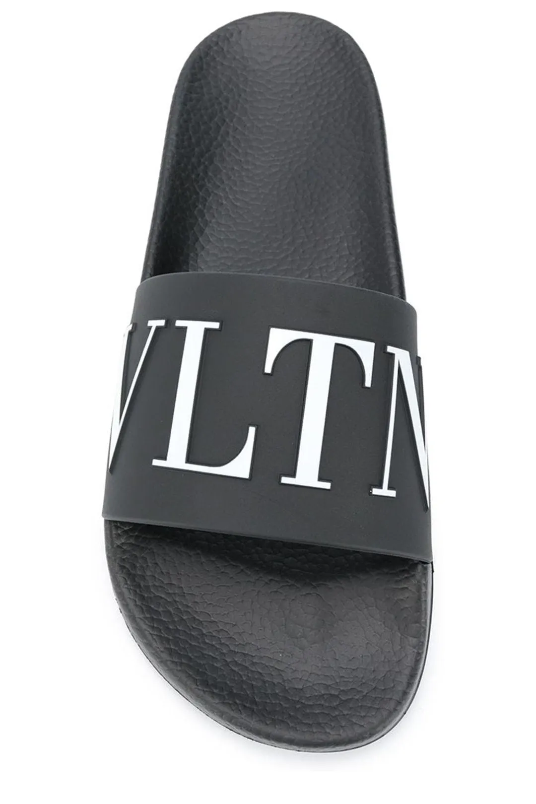 Valentino VLTN Open Toe Slides with Embossed Logo