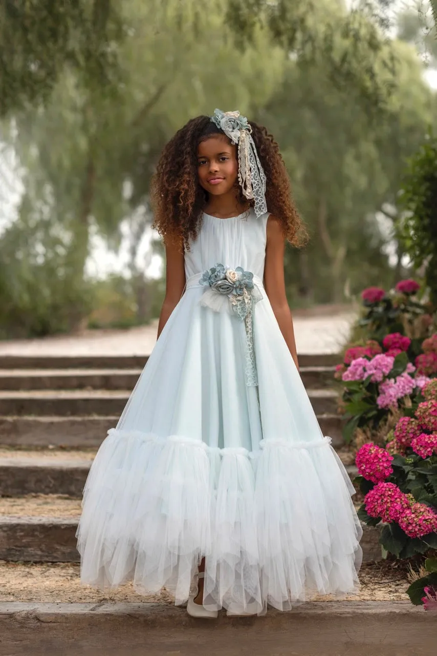 Vestido de comunión 838 para nia de la marca MIMIL