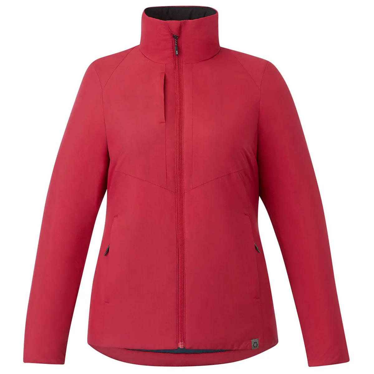 Vintage Red Insulated Jacket for Women - Trimark Kyes Eco Packable