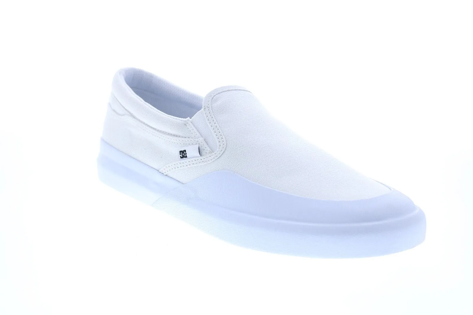 White DC Infinite Slip-On Men's Skate Sneakers Shoes - ADYS100603