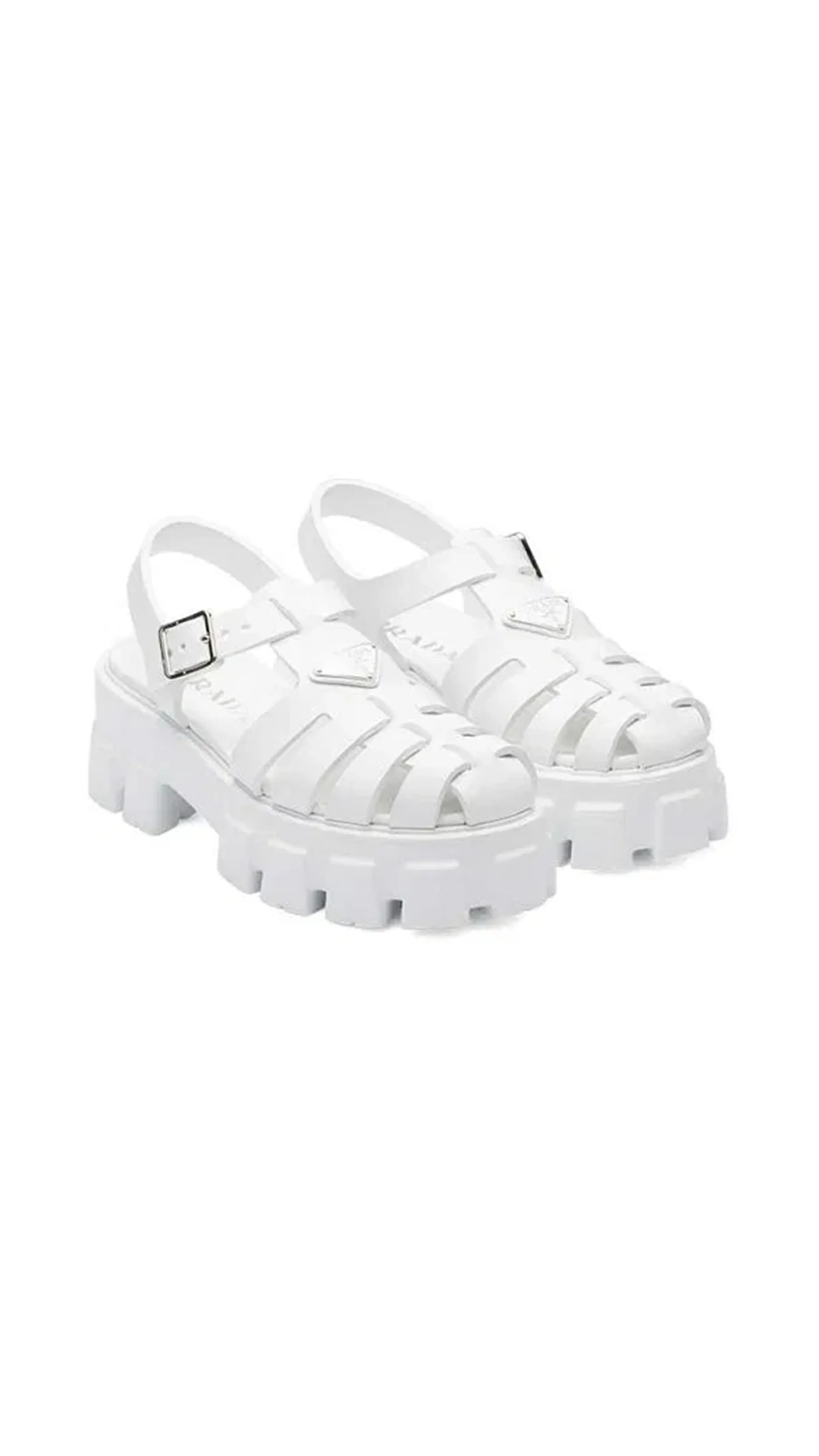 White Foam Rubber Sandals