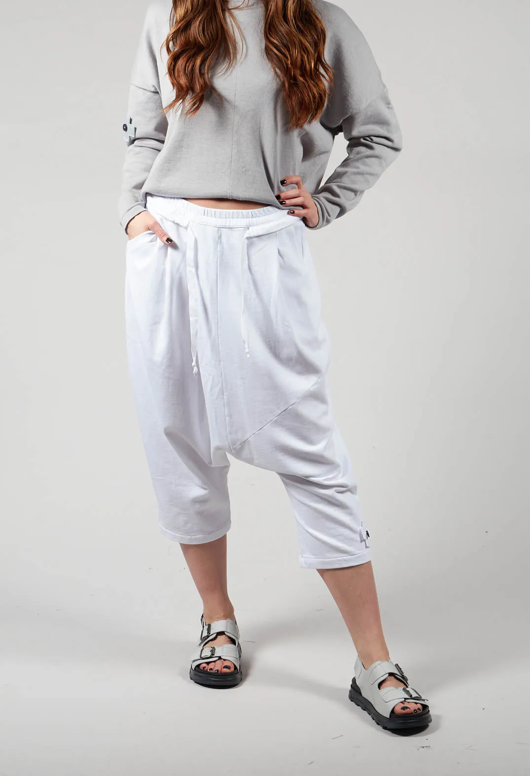 White Luxe Jogger Pants