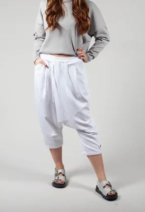 White Luxe Jogger Pants