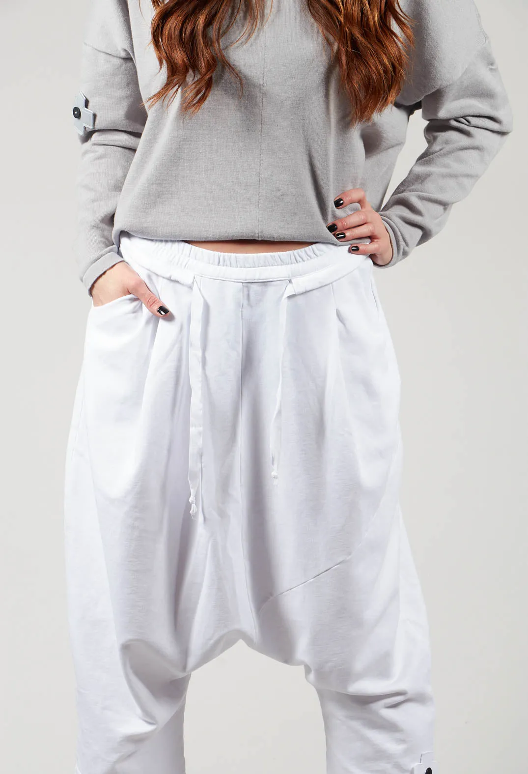 White Luxe Jogger Pants