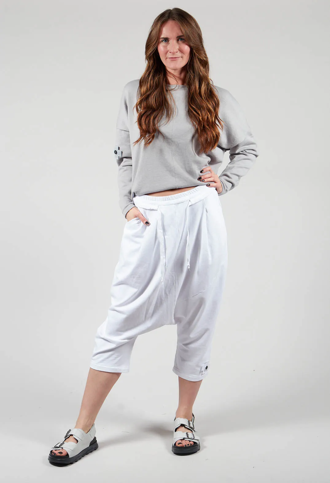 White Luxe Jogger Pants