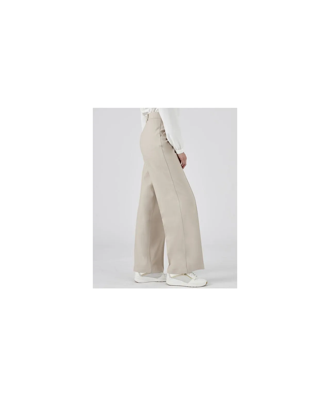 Wide Leg Knitted Trousers