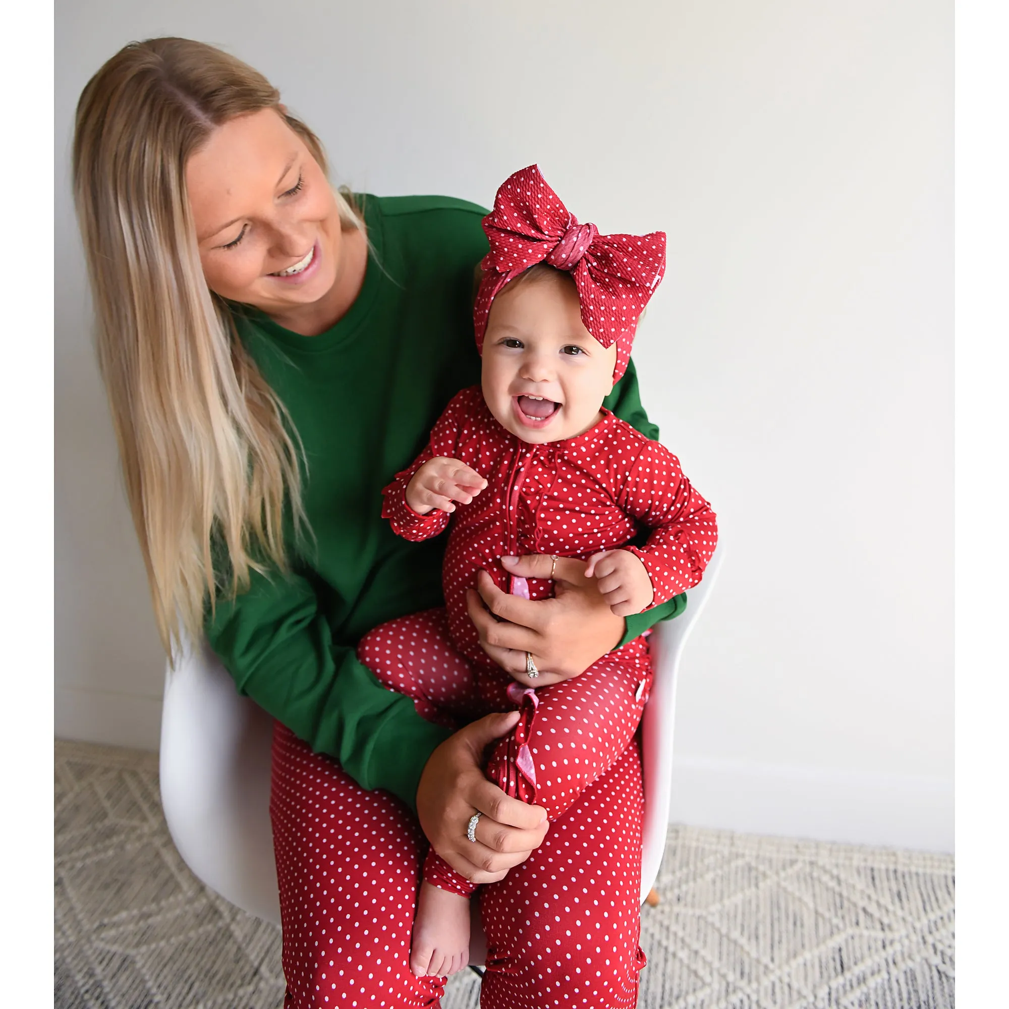 Women's Ivy Red Dot MOMMY LEGGINGS