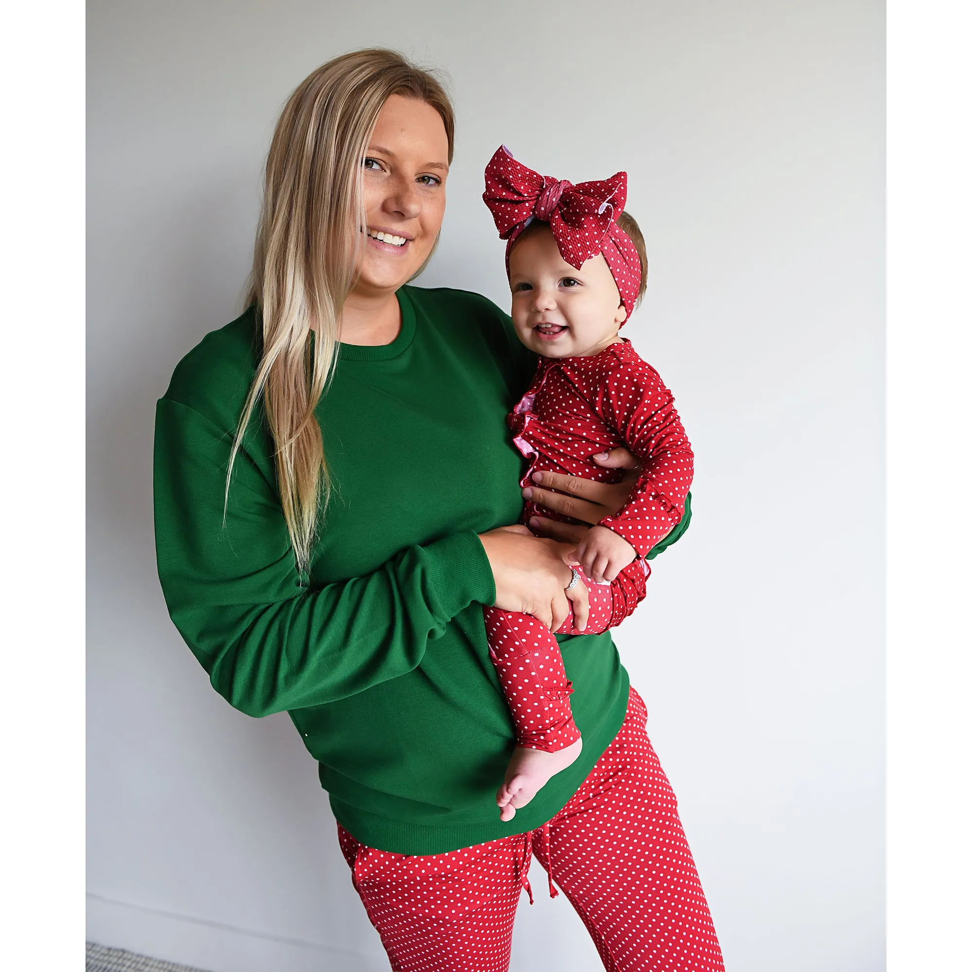 Women's Ivy Red Dot MOMMY LEGGINGS