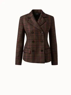 Wool Plaid Reversible Coat