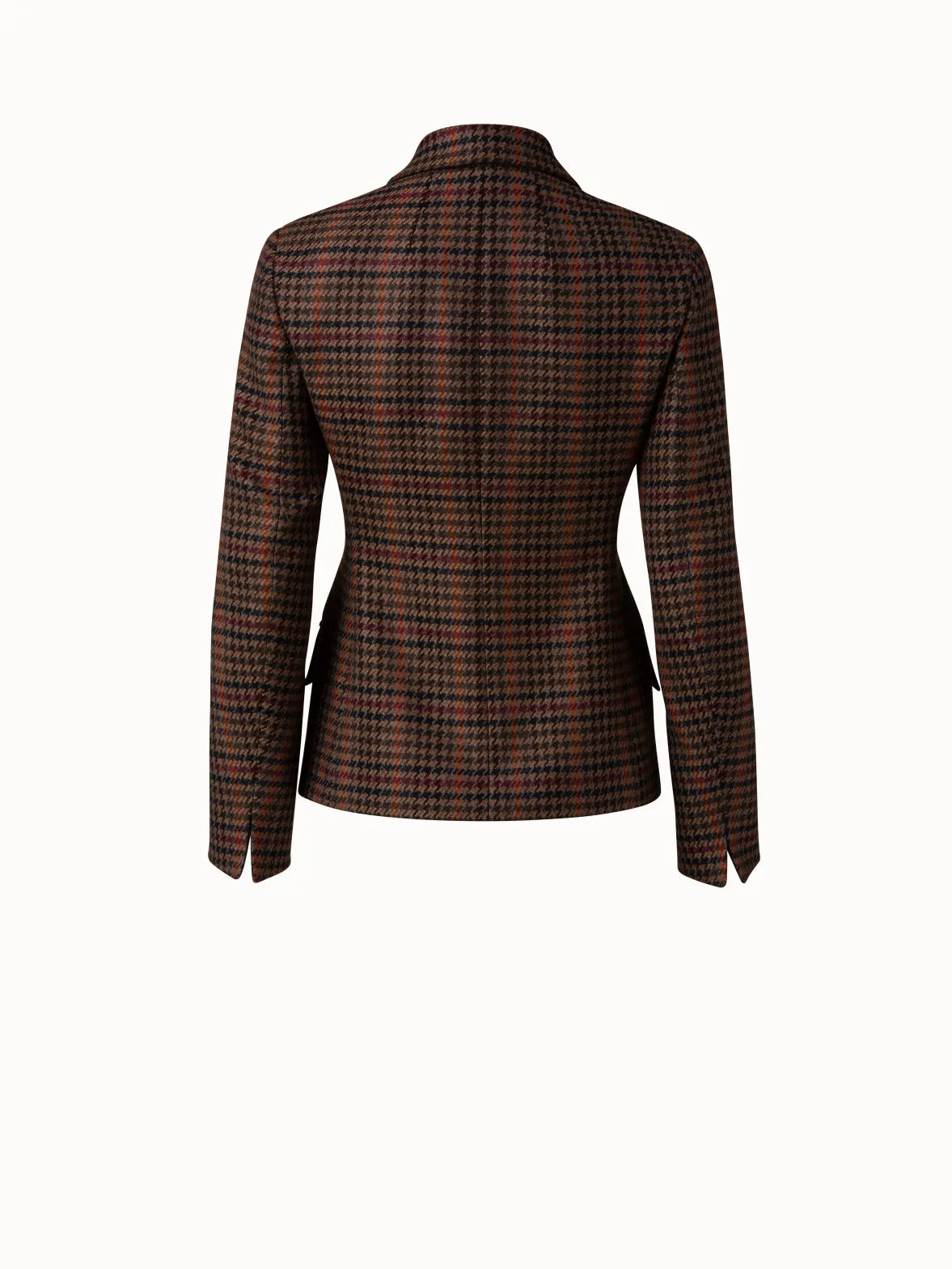 Wool Plaid Reversible Coat