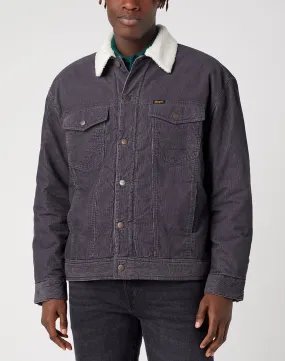 Wrangler Black Sherpa Corduroy Jacket