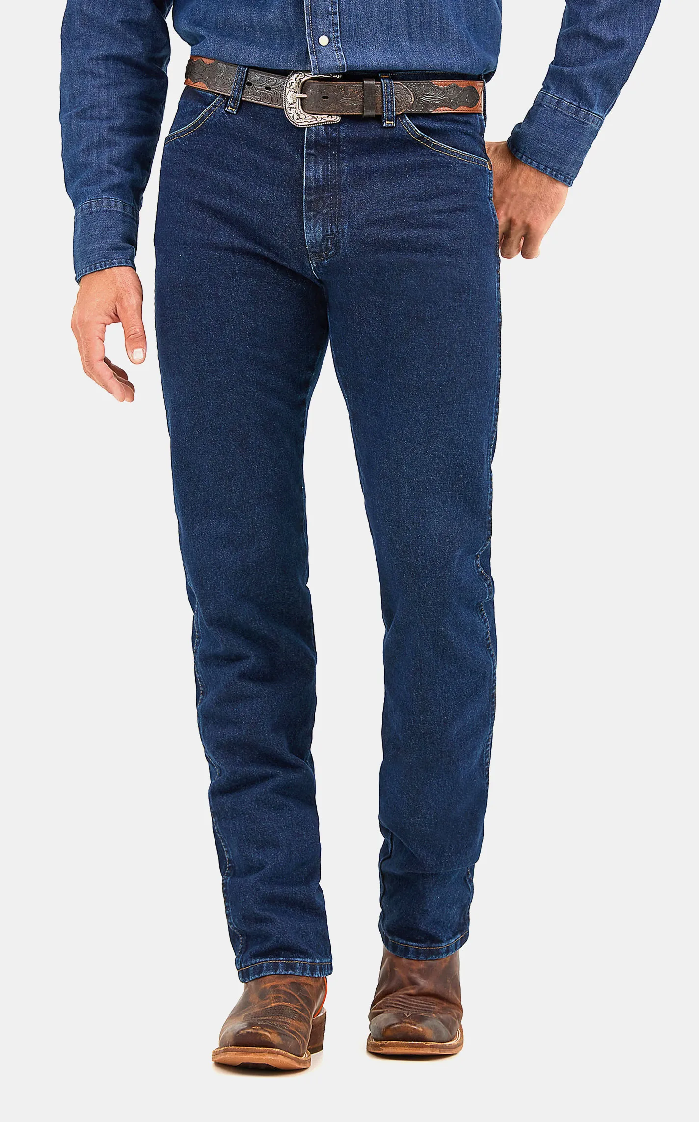 Wrangler Men's Cowboy Cut Dark Stone Original Fit Jeans