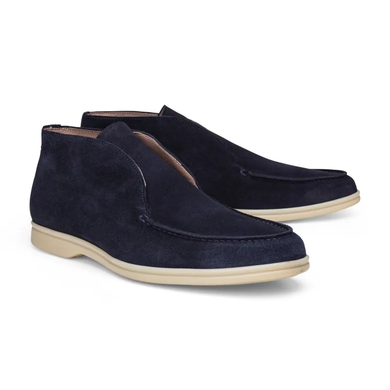 Yanko Traveler Navy Suede Shoes