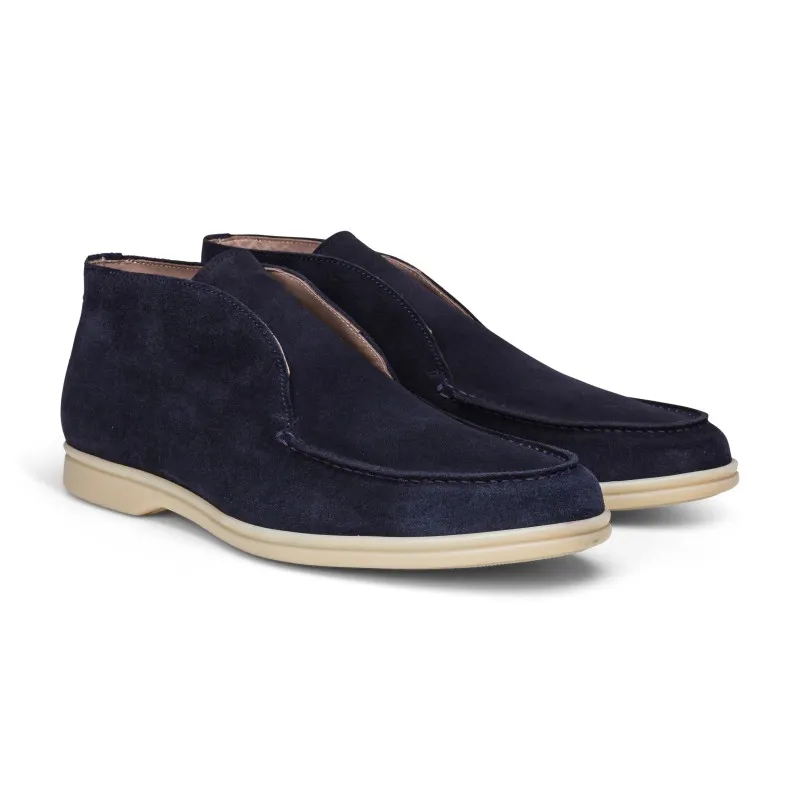 Yanko Traveler Navy Suede Shoes