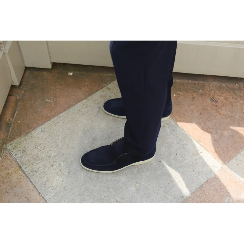 Yanko Traveler Navy Suede Shoes