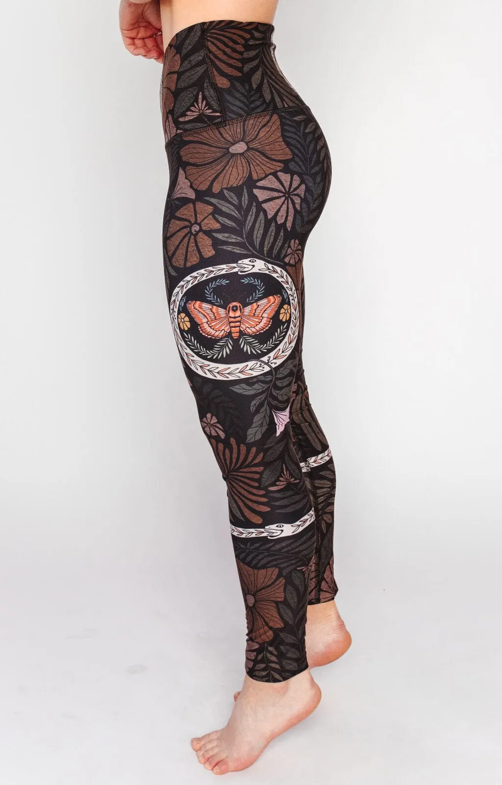 Yoga Leggings with Ouroboros Print