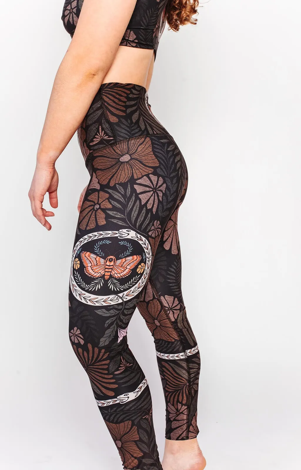 Yoga Leggings with Ouroboros Print