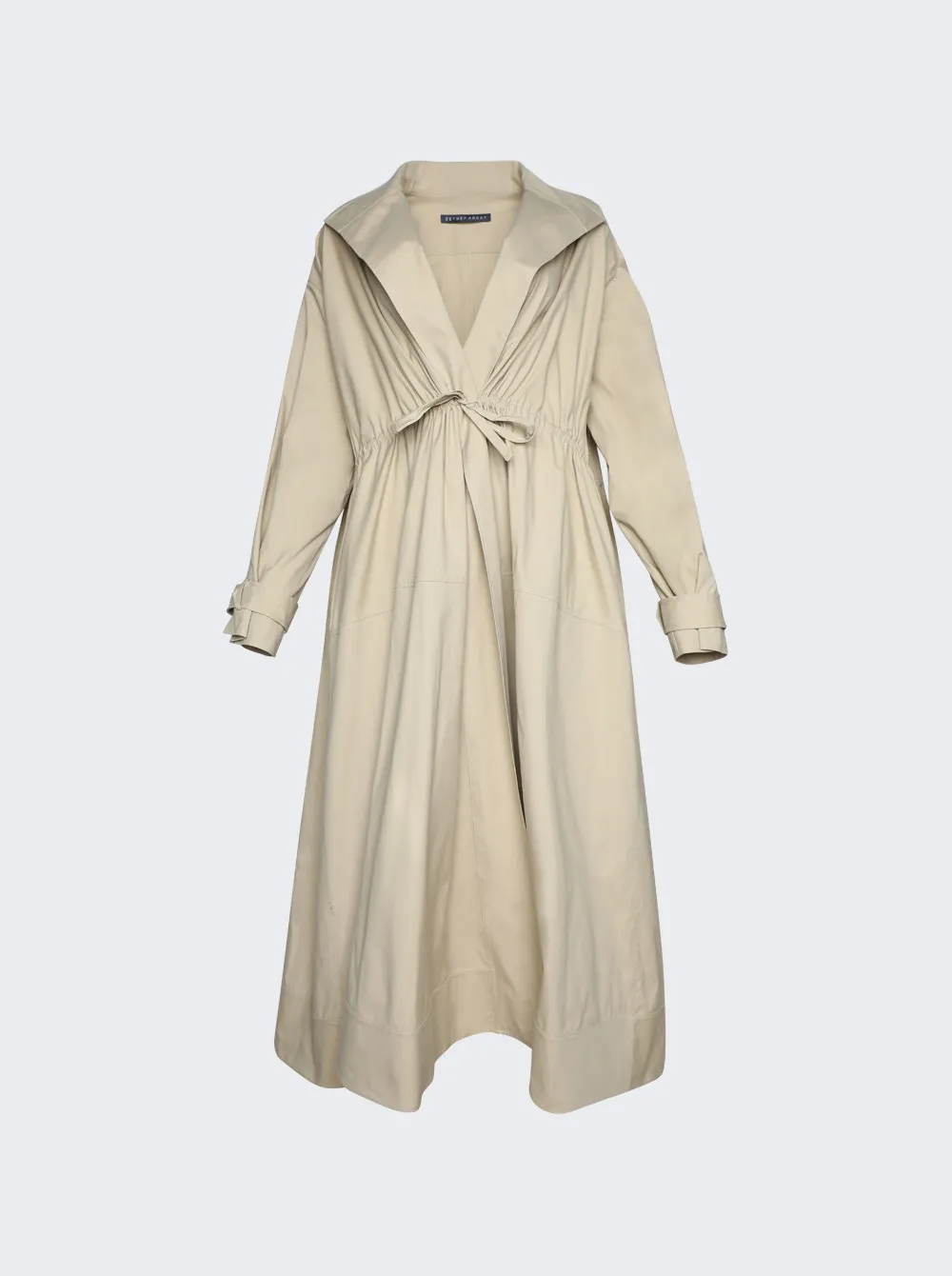 Zeynep Arcay Flare Camel Trench Coat