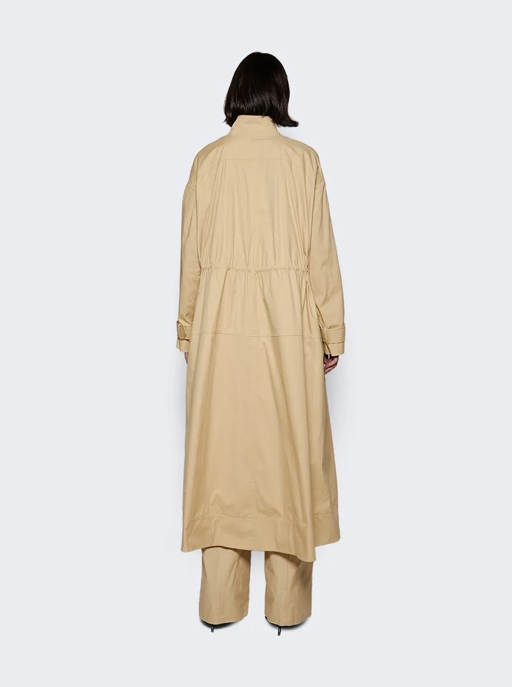 Zeynep Arcay Flare Camel Trench Coat