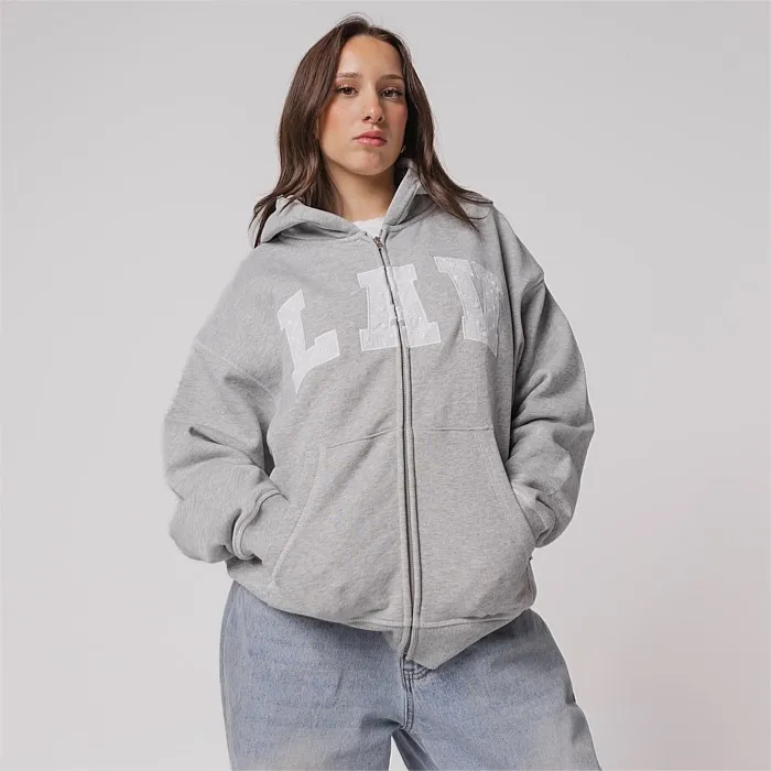 Zip Up Hoodie with Contrast | Stirling Sports Hoodies & Crews